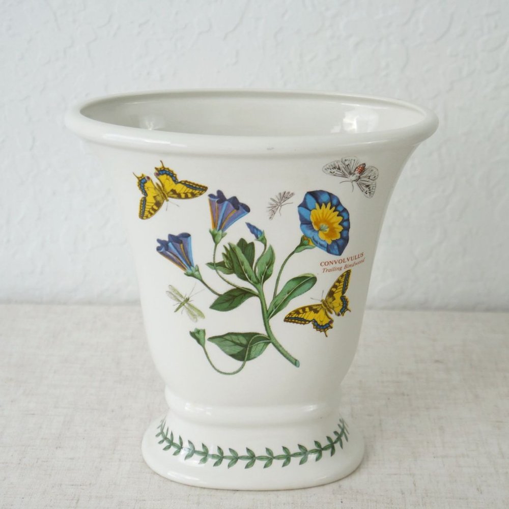 Vintage 70S PORTMEIRION Botanic Garden Convolvulus Trailing bindweed Oval Versai
